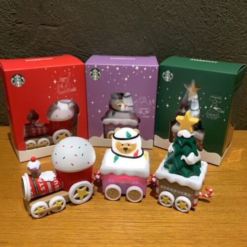 2022 China Starbucks pull-back vehicle Christmas train party Ornament Decoration - Picture 1 of 16