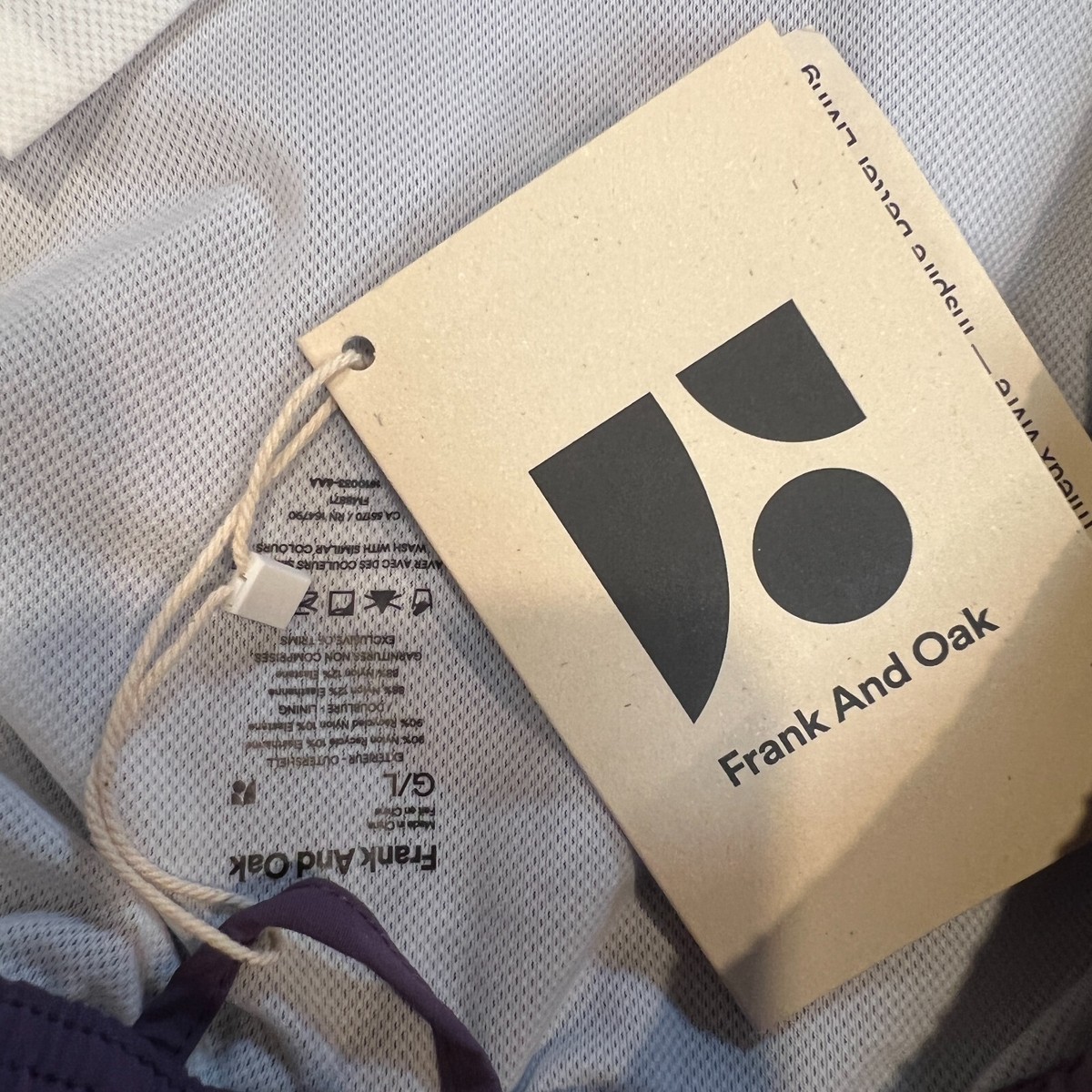 NWT Frank & Oak Mens Purple Mesh Lined Swim Trunks Surf Beach