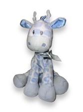 First And  Main Jingles Blue Giraffe Baby Plush Rattle Stuffed Crib Toy 10"EUC