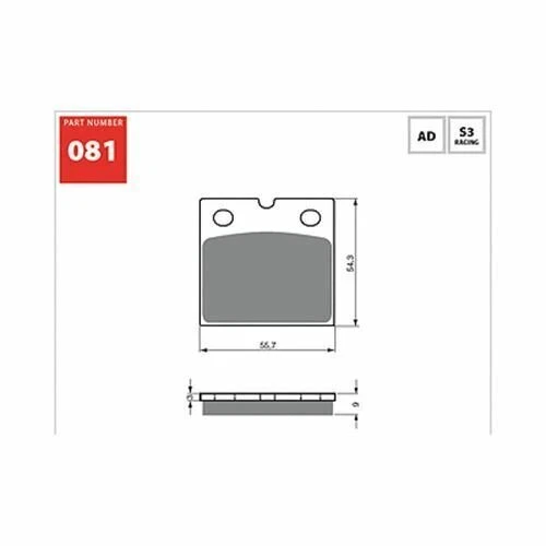 Pastillas Freno Moto-Guzzi 850 T3 / T4 / T5 '79-88 Sinterizadas HH GOLDfren 081S33-x3 Foto 2 de 3