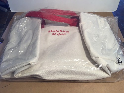 Hello Kitty Canvas Tote Bag 8”x12.5”x4.5” Japan Limited New - Picture 12 of 12