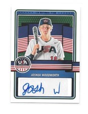 2023 JOSHUA WOODWORTH Panini USA Stars & Stripes Blue Foil AUTO Autograph