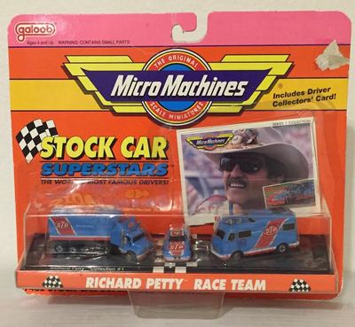 1991 GALOOB MICRO MACHINE STOCK CAR SUPER STARS  PETTY TEAM                     