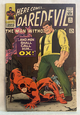 Daredevil #15 VG Silver Age 1966- ''Death'' of the Ox.