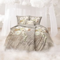 Estella Mako-Satin Traumstoff BettwäSche 155X220 Danika BlüTen Nougat 4026-340