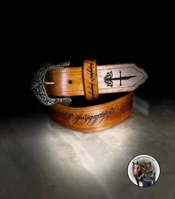 Belt Leather Lord of the Rings Hand crafted