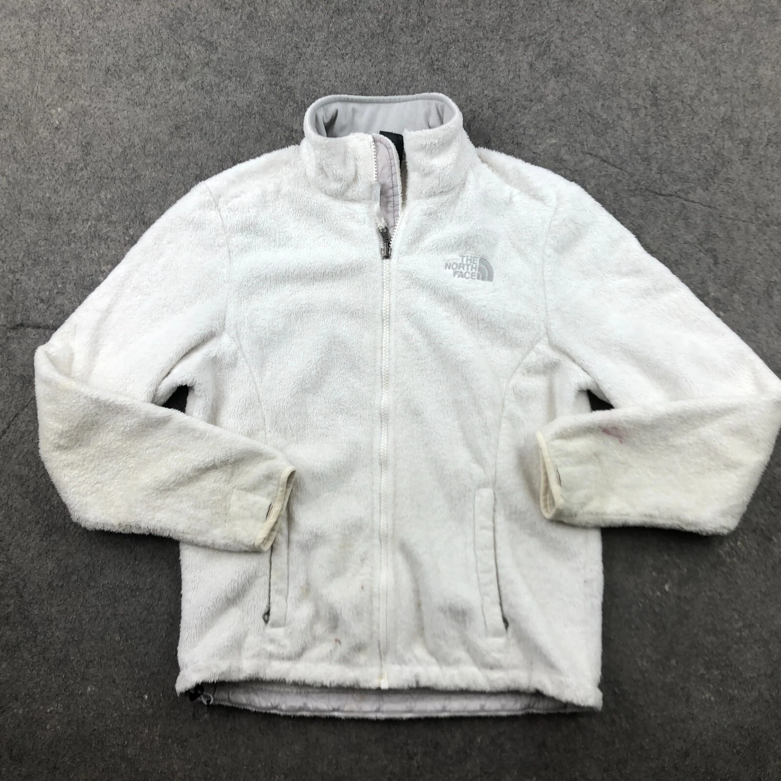 north-face fleece full zip hiking casual preppy jacket