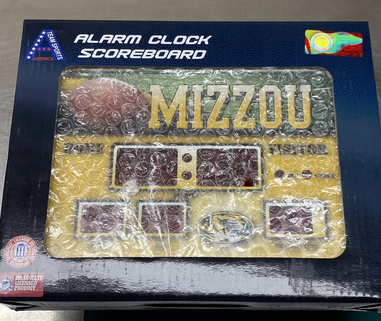 Team Sports America Mizzou Scoreboard Clock NEW Wall Desk Etc.