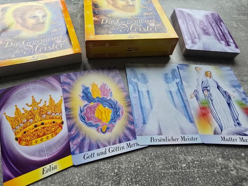 Die Gegenwart der Meister~Orakelkarten Set~56 Karten + Buch~Tarot~Wahrsagekarten - Bild 2 von 4