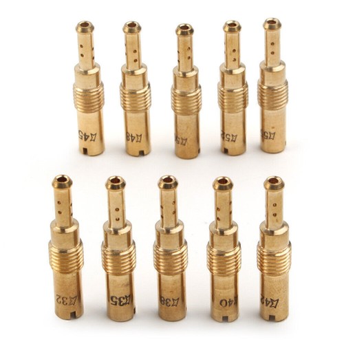 Kit de chorro lento piloto carburador de 10 piezas para PWK Mikuni OKO Keihin KOSO Carb #32-#55 - Imagen 6 de 11