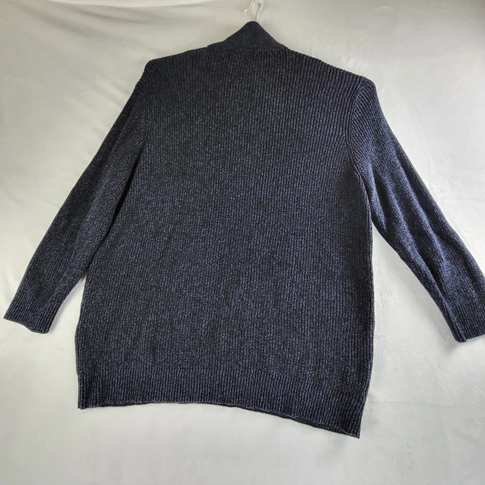 Suéter De Colección Y2K Alfani Para Hombres 3XB Alto Gris Oscuro Pullover Manga Larga 100% Algodón Foto 4 de 4