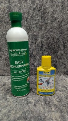 Tetra AquaSafe 3.38oz & Aquarium co-op 16 oz Declorinates & Conditions - 3.38oz