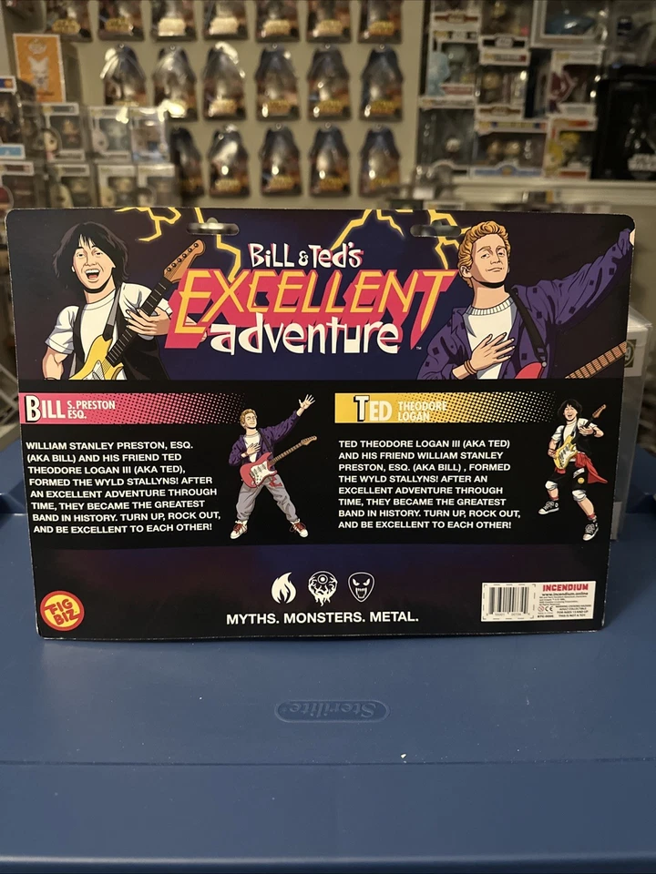 ToyBiz Bill and Ted’s Excellent Adventure Figures Air Guitar Collector’s Edition Foto 2 de 4