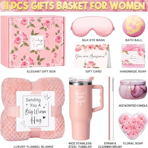 Birthday Gifts for Women Self Care Gifts Get Well Soon Gifts, Rose Relaxing - Picture 6 of 8