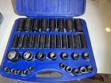 Cornwell 12 Drive Metric Impact Socket Set 10-36mm W Case-ship Same Day-
