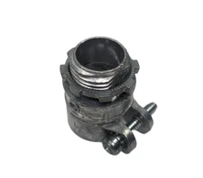 Pack of 24 - Bridgeport 407-DC2 1/2" Long Thread Flex Squeeze Connector