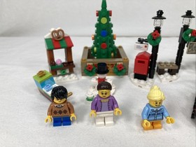 Lot of 2 LEGO Christmas Sets -  40262 Train Ride & 40263 Town Square - Complete