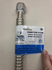 SharkBite 3/4"x3/4" FIP-24" Flexible Water Heater Connector - Stainless Steel
