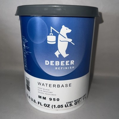 DEBEER refinish waterbase MM950 Deep Black toner 1 liter