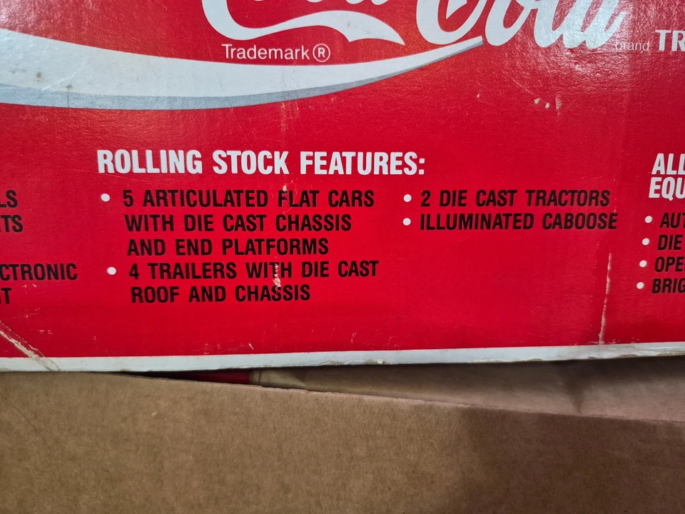 K LINE TRAINS #1105 COCA COLA TTAX TRAIN SET STILL SEALED UNUSED LN BX - Image 4 of 4