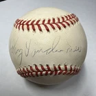 Johnny Vander Meer Cincinnati Reds Autographed Signed Baseball