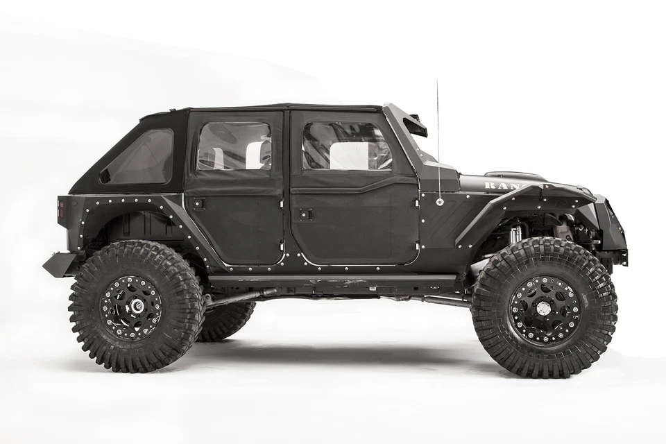 Guardabarros Fab Fours Jk1003-1 acampanado para 07-18 Wrangler (Jk) Foto 3 de 4