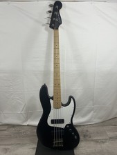 Squier Fender Jazz Bass Satin Black Bass Guitar