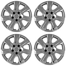 4 Chrome 16 Hub Caps Full Wheel Covers Rim Cap Lug Hubs Fits Steel Wheels 445