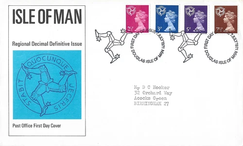 1971 Isle of Man Decimal Currency First Day Cover