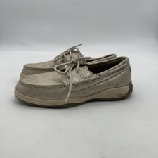 Sperry Shoes Top Sider Girl s Size 2.5M Intrepid Boat Gold Snakeskin
