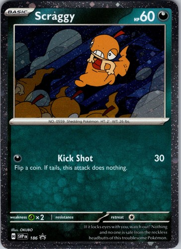 Scraggy - Promo SV: Scarlet & Violet Promo Cards 186 NM - Pokemon TCG