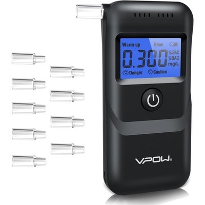 Alkoholtester Digital LCD Atemalkoholtester Schwarz portable professionell