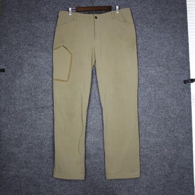 REI Mens Hiking Pants Khaki Outdoor Adventure Travel Size 32 L