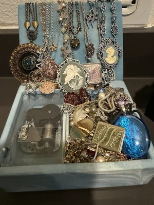 Mystery Box With Unique Jewelry(some Vintage, Some Silver)