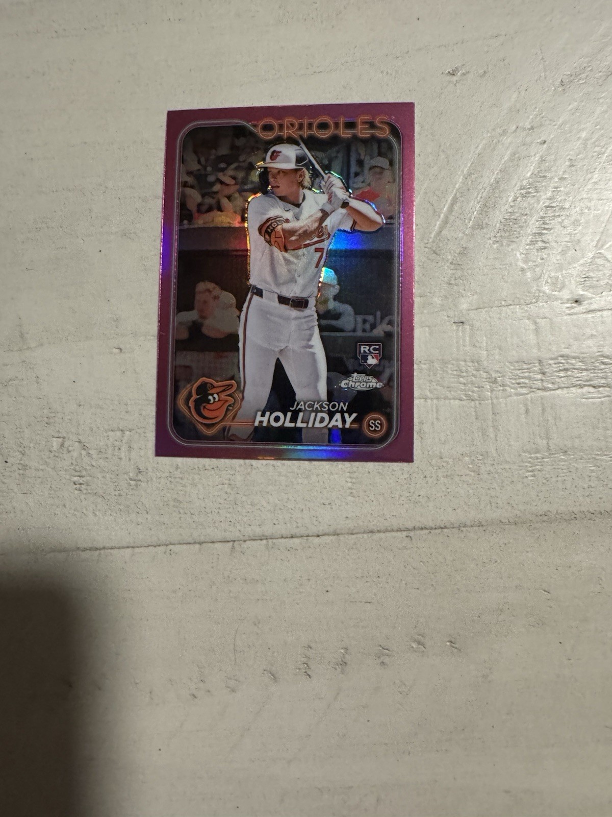 2024 Topps Chrome - Jackson Holliday #88 Pink Refractor (RC)