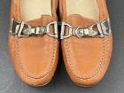 AGL ATTILIO GIUSTI LEOMBRUNI Loafer Women 38.5 /8.5 Buckle Moc Toe Brown Leather — photo 6