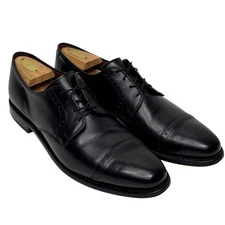 Allen Edmonds Clifton Cap Toe Leather Dress Oxford Shoes Size 9.5D Black Office