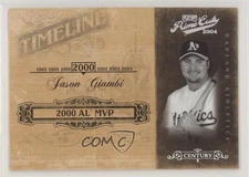 2004 Playoff Prime Cuts II Timeline Century Silver /25 Jason Giambi #TL-44