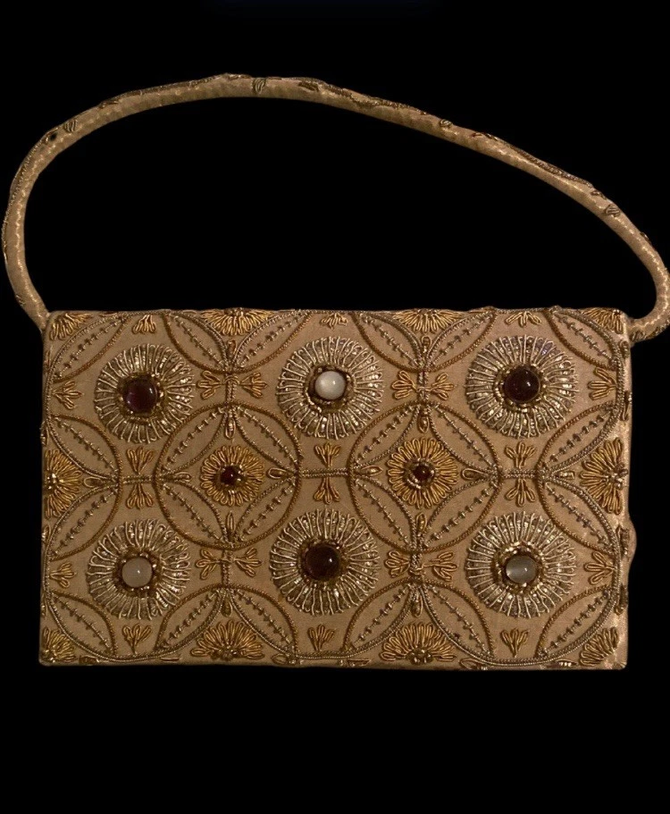 Silk Blend Clutch Original Vintage Bags, Handbags & Cases for sale