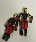2 Vintage Hasbro 1993 3.75" Gi Joe Cobra Crimson Guard Commander Action Figure