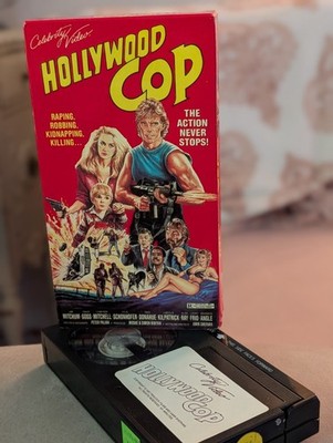 VTG 1987 Hollywood Cop Celebrity Video Betamax Christopher Mitchum - Rare - HTF