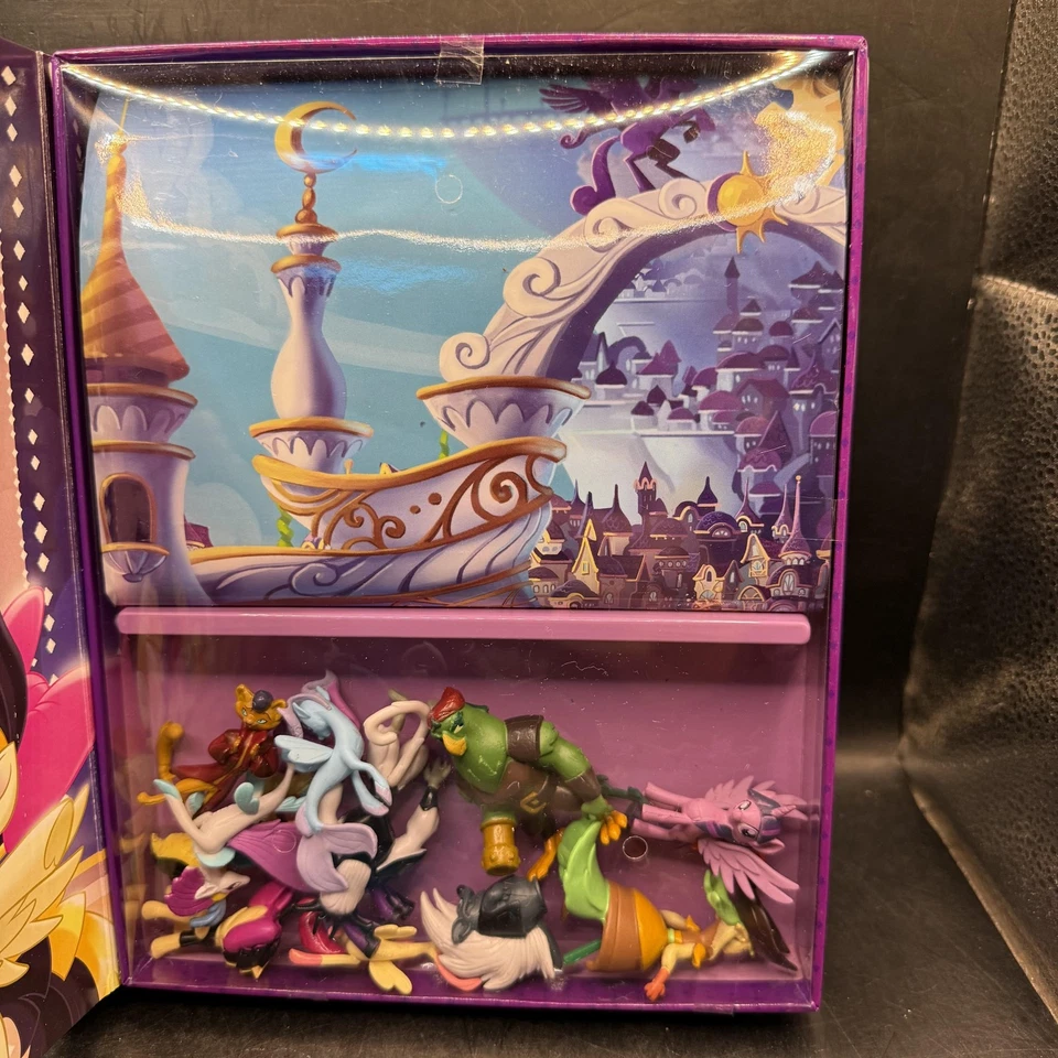 My Little Pony The Movie My Busy Books Storybook 12 Figurines Playmat Phidal - Image 2 of 4
