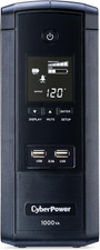 Cyberpower BRG1000AVRLCD Intelligent LCD UPS System, 1000VA/600W, 10 Outlets, AV