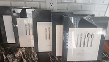 Georg Jensen 5 Sets 5  Bernadotte 25 Pieces Mirrored Stainless Steel Service NIB