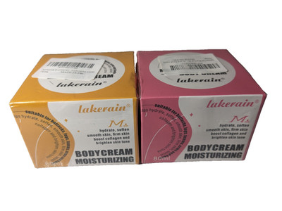 Clearance - Lot of 2 - Lakerain Moisturizing Body Cream Hydrate Skin Exp 10/2026