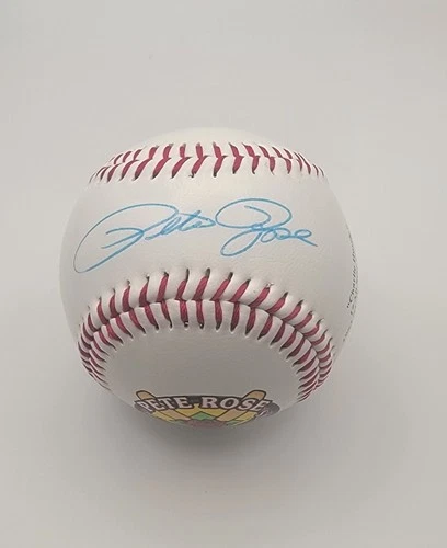 PETE ROSE 4256 Hits Themed Charlie Hustle /2500 Signed Baseball REDS PSA/DNA
