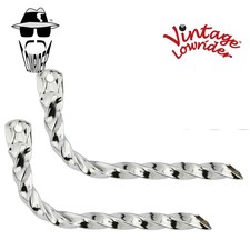 Vintage Lowrider Twisted Bicycle Muffler Chrome