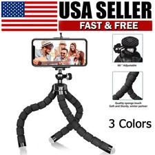 Sponge Flexible Mini Tripod with Phone Holder Clamp for Phones Cameras
