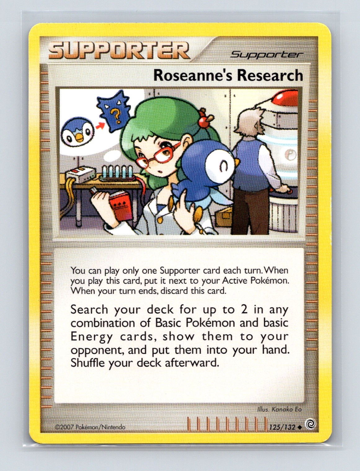 Pokémon TCG Roseanne's Research 125/132 Secret Wonders Normal LP
