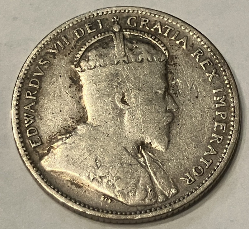 elf Canada 25 Cents 1907  Edward VII   C88